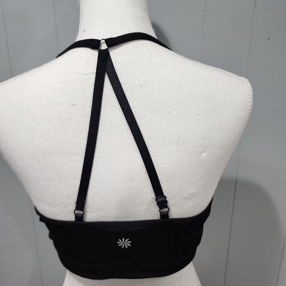 Athleta Pullover Black Sports Bra - Size Large - Picture 3 of 8